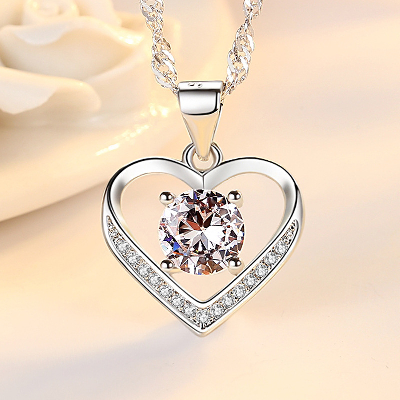 Girlfriend Birthday Gift Boxed Heart Message Necklace
