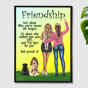 Friendship Gift For Best Friends Inspirational Print