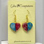 Imperial Jasper and Regalite Heart Drop Earrings
