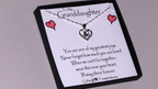 To My Granddaughter Boxed Heart Message Necklace