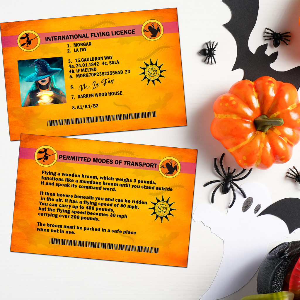 Witches Novelty Id Badge, Halloween Prank