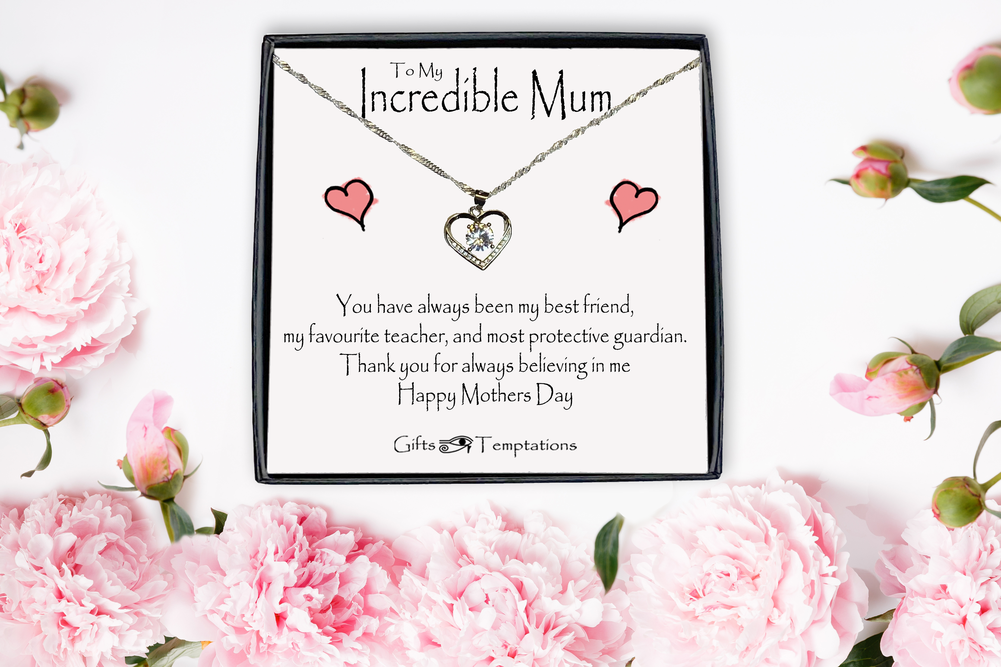 Incredible Mum Boxed Message Necklace