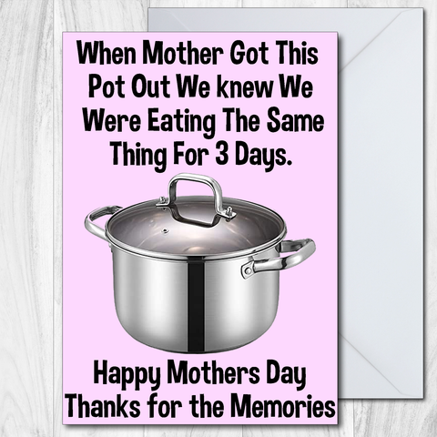 Mothers Day Card - Pot Out