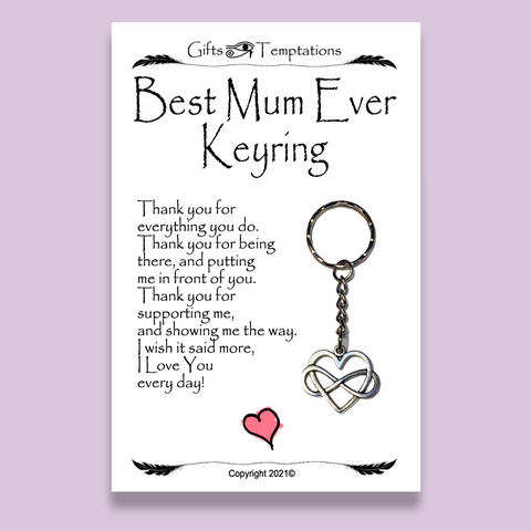Mothers Day - Best Mum Ever Keyring