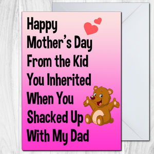 Step Mothers Day Card - Shacked Up