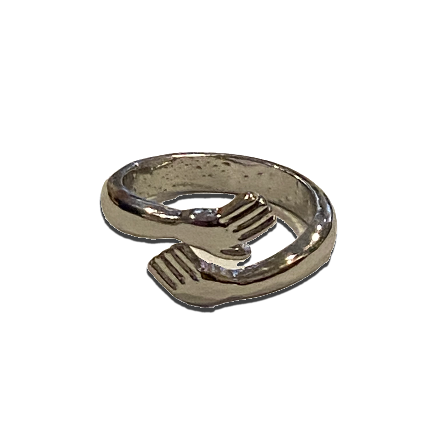 Friendship Hug Adjustable Ring, Think of You, Letter Box Hug Gift or Present Friends