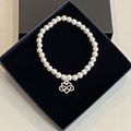 Soulmate Stackable Bracelet - Glass Pearl Bead Strechy Band
