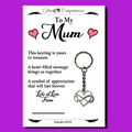 To My Mum Keyring