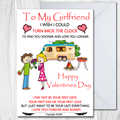 To My Girlfriend on Valentines Day - Valentines Card