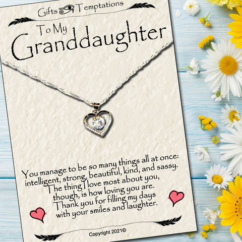 Granddaughter Carded Necklace