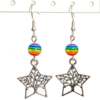 Rainbow Bead Dangle Earrings For Daughters, Sisters, Girlfriends, Mothers