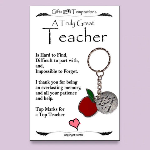 A Truly Great Teacher Keyring