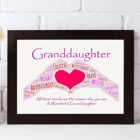 Wonderful Grandson Granddaughter Birthday Gift Print